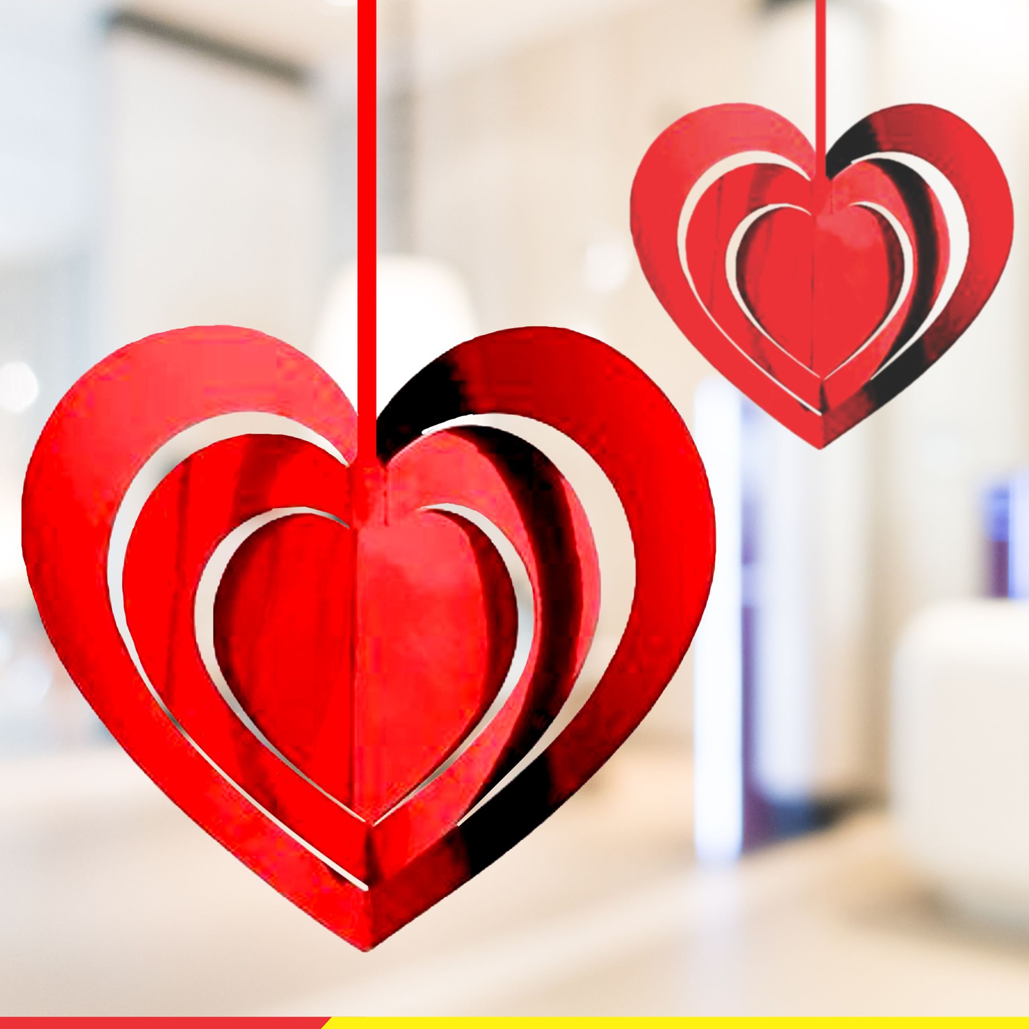 3380_Red Heart_Hanging_A